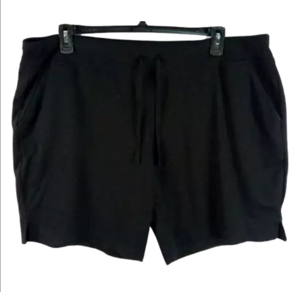Athletic Works black pull on spandex stretch drawstring pockets plus short 3XL